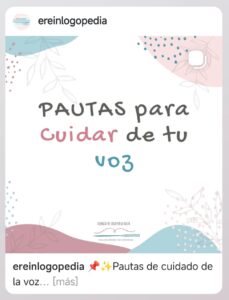 Pautas para cuidar de tu voz ante una sospecha de disfonía.