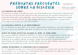 Preguntas frecuentes sobre la dislexia